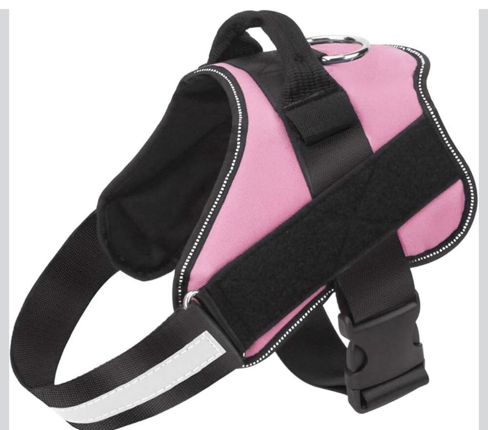 Bolux Dog Harness, No-Pull Reflective Adjustable Dog Vest Pink SMALL